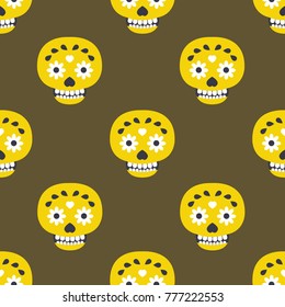 calavera seamless pattern