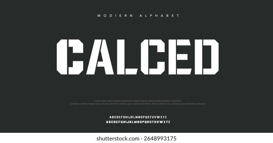Calced  modern and classic sans serif font with a unique style and fancy look