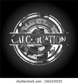 Calcification on grey camouflage pattern
