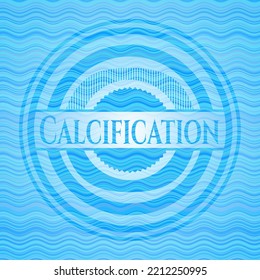 Calcification Water Badge. Vector Illustration. Detailed. 