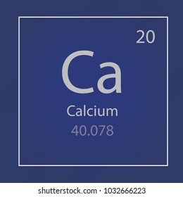 calcium Ca chemical element icon- vector illustration