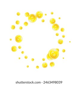 Calcium chaotic tablets. Beauty treatment and nutrition skin care.   Healthy life concept. Medical and scientific background. 