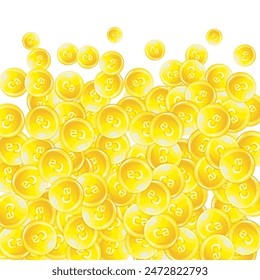 Calcium chaotic tablets. Beauty treatment and nutrition skin care.   Healthy life concept. Medical and scientific background. 