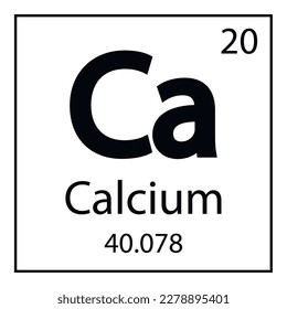 Calcium chemical element of the periodic table