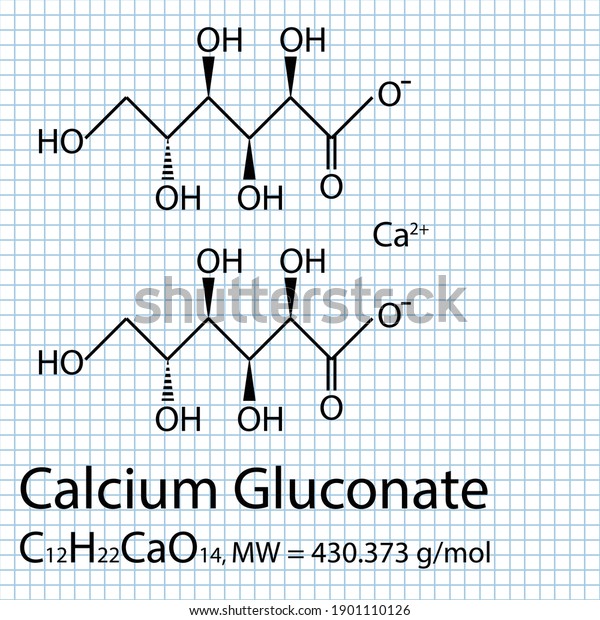 calcium gluconate chemical formula molecular 600w 1901110126