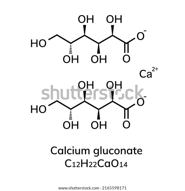 Fórmula química estructural sobre fondo blanco vector de stock (libre