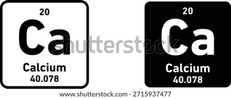 Calcium icon design collection. Vector sign and symbol for UI designs