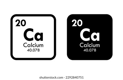 calcium icon set. vector template illustration  for web design