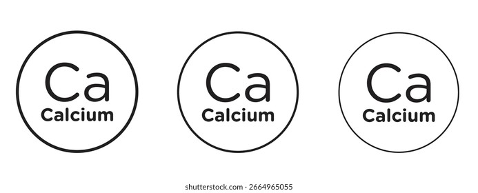 Calcium icon for Website or Apps Elements, Logo. Pixel vector graphics