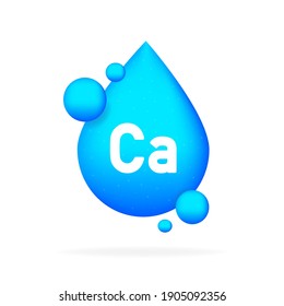 Calcium mineral. Ca pill capsule