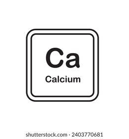 Vorlage für Vektorgrafik-Symbol in Kalzium