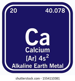 Calcium Periodic Table of the Elements Vector illustration eps 10