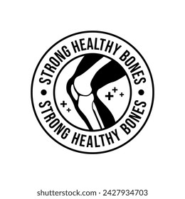 Calcium strong muscles bones. Strong healthy bones icon. Human health medical pictogram. Outline sign useful for packaging web graphic design. Medicine, healthcare concept.