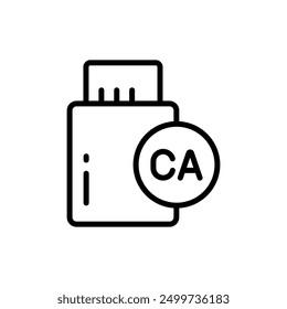 Calcium Supplement for Healthy Joints and Bones for pets. Supplement for pets icon. Veterinary clinic. Prescription medicine for animal. Vector illustration of medical drugs. Isolated contour symbol i