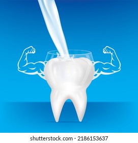 calcium for teeth make teeth strong and have muscles