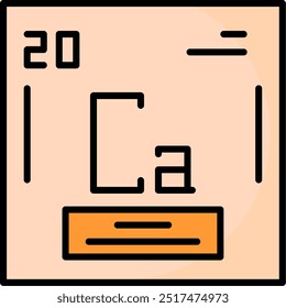 Calcium Vector Icon Design Symbol