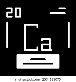 Calcium Vector Icon Design Symbol
