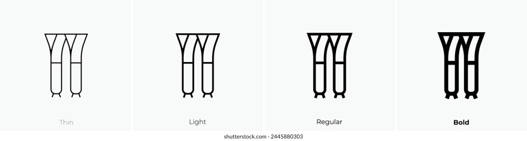 calcots icon. Thin, Light Regular And Bold style design isolated on white background