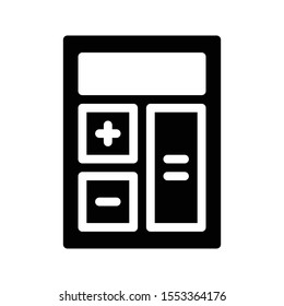 calcular Vector Glyph flat icon