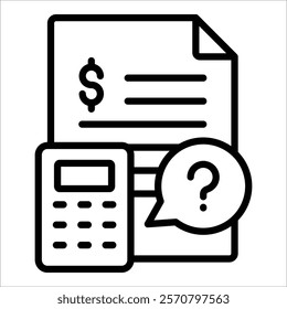 Calculate Asset Icon Element For Design