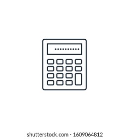 calculate creative icon. From Analytics research icons collection. Isolated calculate sign on white background