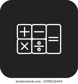 Calculate Data analysis icon with black filled line style. finance, management, graph, financial, accounting, data, calculator. Vector illustration