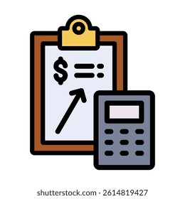 Calculate Icon Element For Design