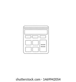 Calculate icon. Mathematics education symbol