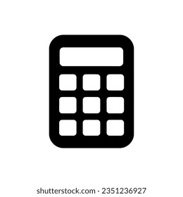 Calculate icon on white background