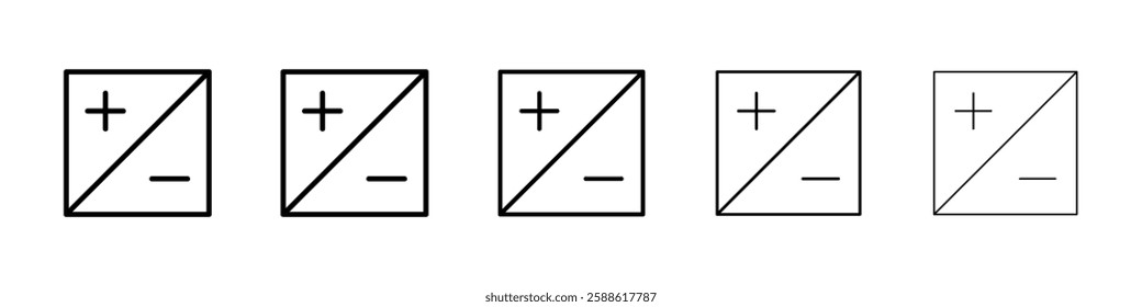 Calculate icon Vector logo sign