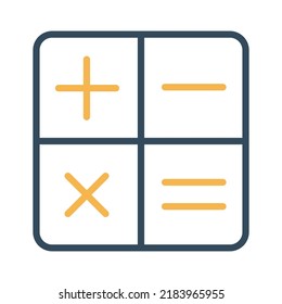 Calculate Isolated Vector icon which can easily modify or edit
