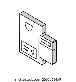 calculate math science education isometric icon vector. calculate math science education sign. isolated symbol illustration