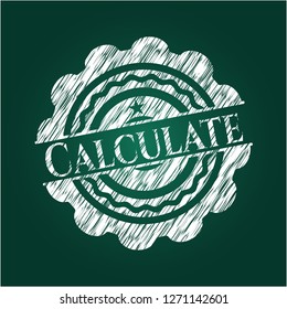 Calculate on chalkboard