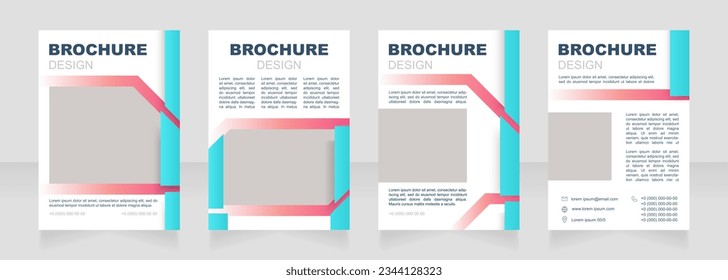 Cálculo de los gastos para el diseño de folletos en blanco para la financiación de proyectos. Conjunto de plantillas con espacio de copia para texto. Recopilación de informes corporativos prefabricados. Editable 4 páginas de papel. Arial Black, fuentes regulares usadas