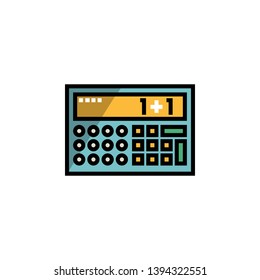 calculating icon sign signifier vector