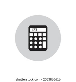 calculating machine icon for school or business