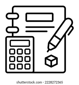 calculating, mathematics Modern concepts flat design, Premium quality vector illustration concept. Vector symbol.