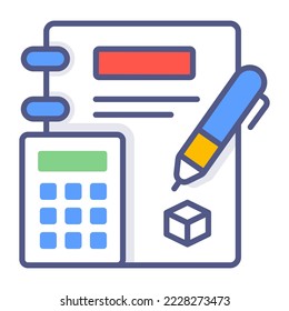 cálculo, matemáticas Conceptos modernos diseño plano, concepto de ilustración vectorial de calidad premium. Símbolo vector.