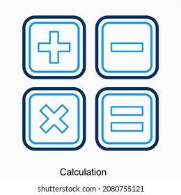 Calculation or Accounts Icon Concept