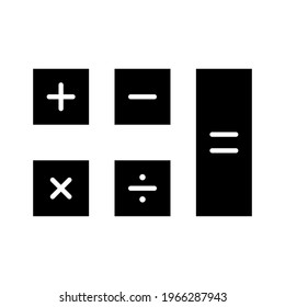 Calculation, banking, budget icon vector image. Can also be used for customer support and UI. Suitable for use on web apps, mobile apps and print media.