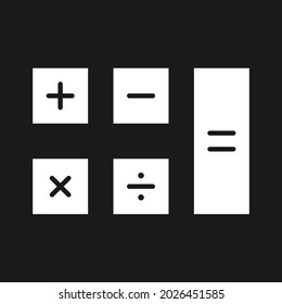Calculation, banking, budget icon vector image. Can also be used for customer support and UI. Suitable for use on web apps, mobile apps and print media.