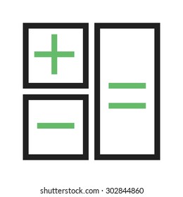Calculation, calculate, mathematics, accounting icon vector image. Can also be used for seo, digital marketing, technology. Suitable for use on web apps, mobile apps and print media.