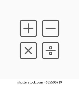 calculation, calculator icon