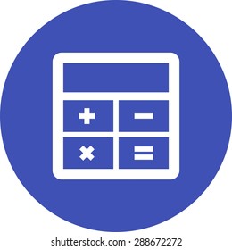 Calculation, calculator, mathematics icon vector image. Can also be used for mobile apps, phone tab bar and settings. Suitable for use on web apps, mobile apps and print media