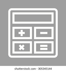 Calculation, calculator, mathematics icon vector image. Can also be used for mobile apps, phone tab bar and settings. Suitable for use on web apps, mobile apps and print media
