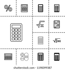 Calculation icon. collection of 13 calculation filled and outline icons such as square root, calculator, percent. editable calculation icons for web and mobile. Calculation icon. collection of 13 calculation filled and outline icons such as square root, calculator, percent. editable calculation icons for web and mobile.