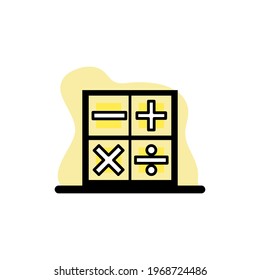 Calculation Icon Conceptual Vector Illustration Design eps10