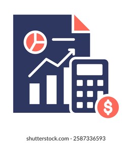 Calculation Icon Element For Design