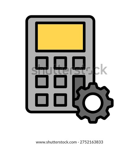 Calculation Icon Lineal Color Style