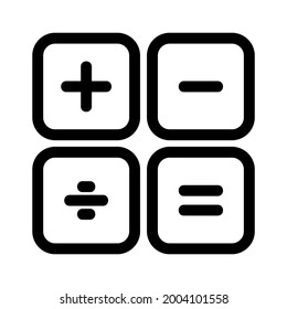 calculation icon or logo isolated sign symbol vector illustration - high quality black style vector icons
